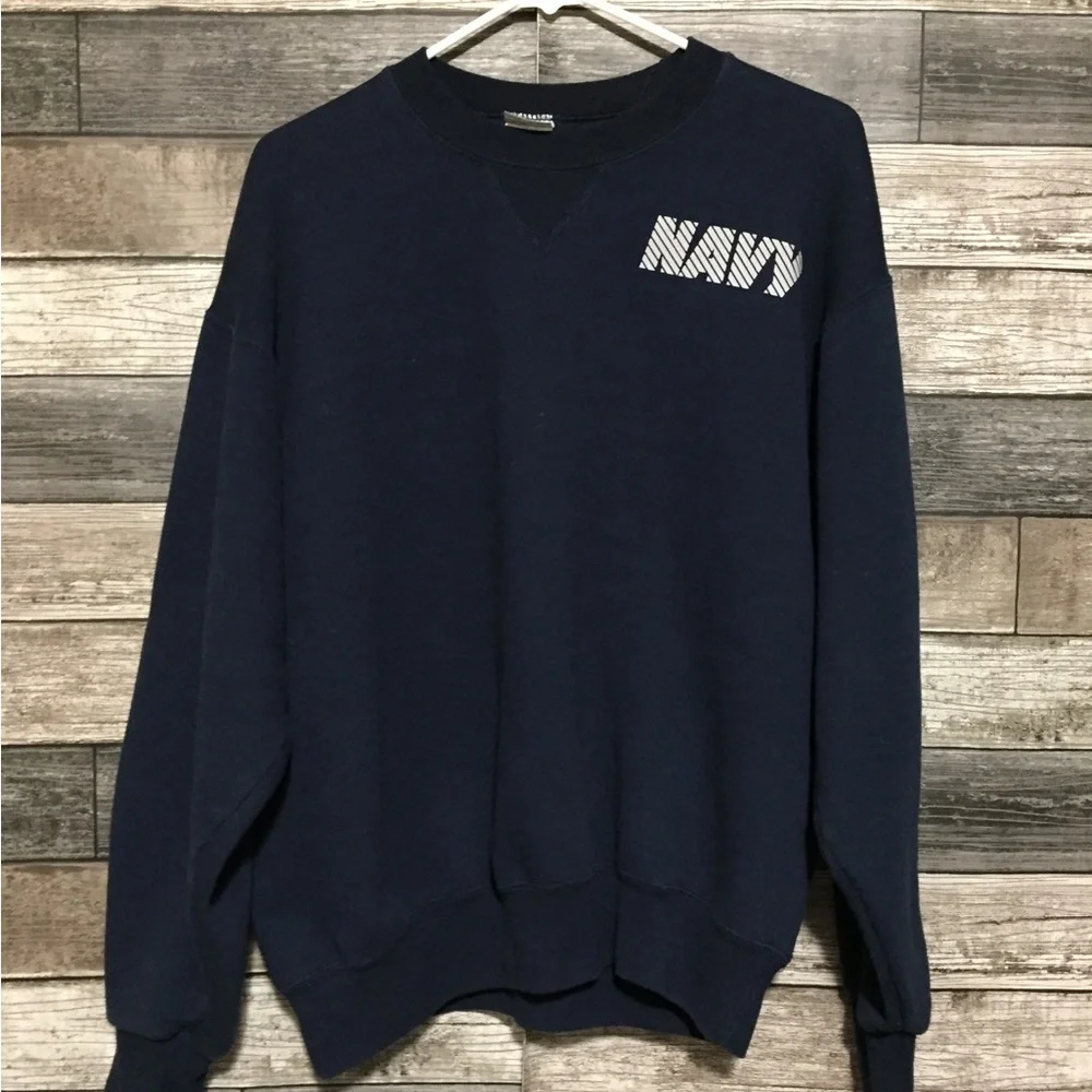 Soffe US Navy Sweatshirt Men’s M Navy Blue Pullover Crewneck Official